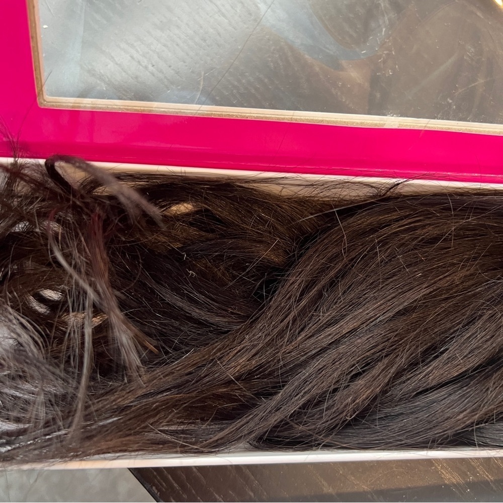 Donna Bella Hair Premium Clip In Extensions 14” Darkest brown and jet black - Picture 8 of 8